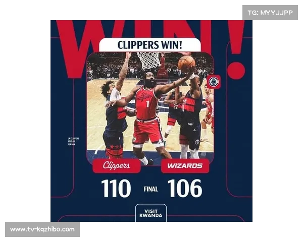 哈登单核率领快船挑战奇才，ESPN胜率预测65%